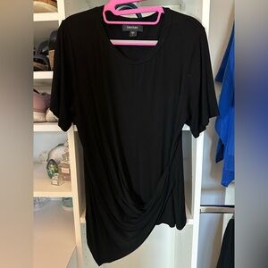 Karen Kane Asymmetrical T gathered waist Sz L